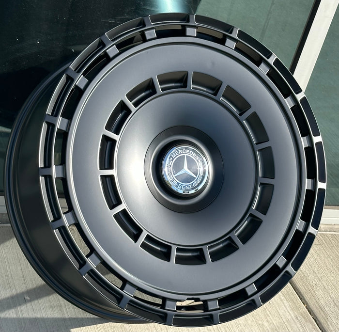 Mercedes Benz Wheels G003 24x10 5x130 Gloss Black fit G Wagon G500 G550 G63 AMG Floating Caps