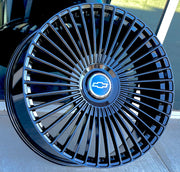 Chevy Wheels CD02 24x10 6x139.7 Gloss Black fit Silverado Tahoe Suburban