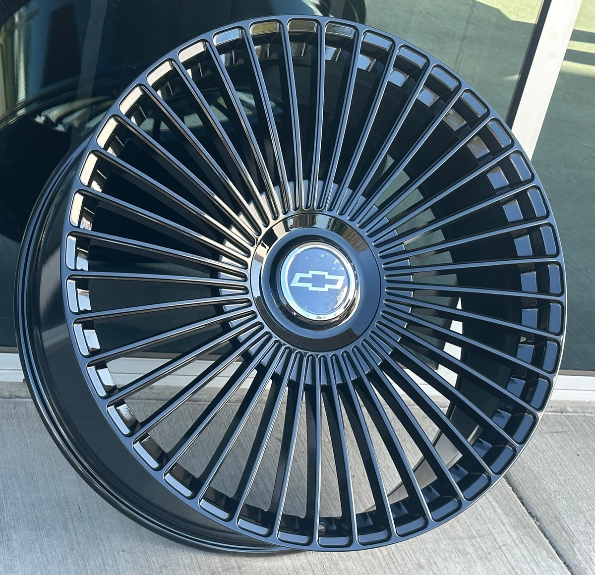 Chevy Wheels CD02 26x10 6x139.7 Gloss Black fit Silverado Tahoe Suburb ...