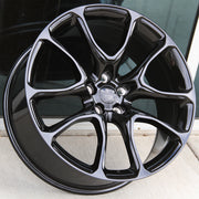 Dodge Wheels D003 22x9.5 5x127 Gloss Black fit Durango SRT Trackhawk Style