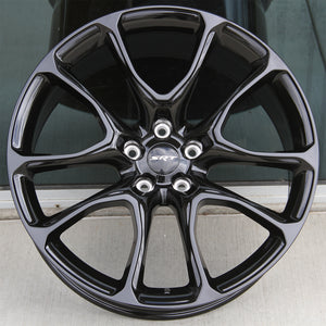 Jeep Wheels JP003 20x9/20x10 5x127 Gloss Black fit Grand Cherokee Wrangler SRT Trackhawk Style