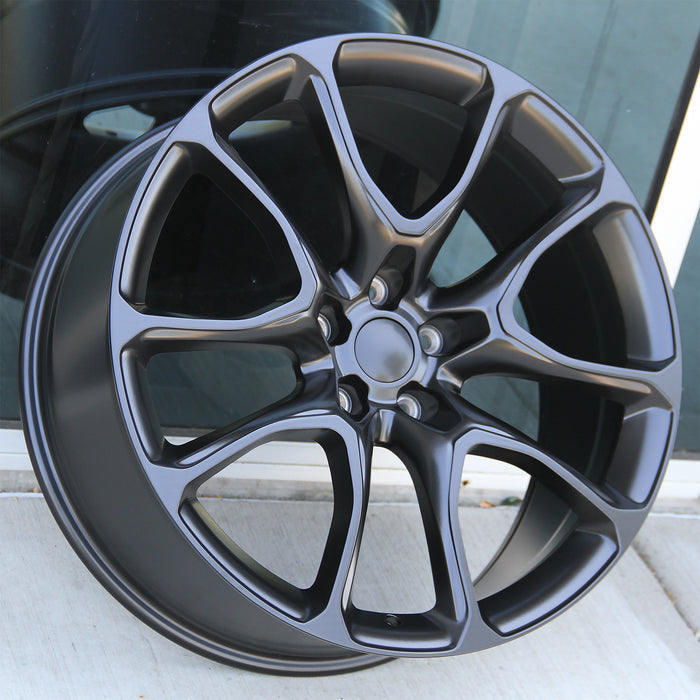 Dodge Wheels D003 22x9.5 5x127 Matte Black fit Durango SRT Trackhawk Style