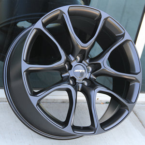 Dodge Wheels D003 22x9.5 5x127 Matte Black fit Durango SRT Trackhawk Style