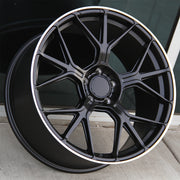 Mercedes Benz Wheels MB10 20x8.5/20x9.5 5x112 Black Machined fit E CL CLK SLK S SL Class 300 350 450 550