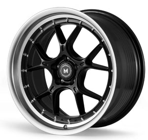MFLow Racing Wheels MFL1 Matt Black Machined Lip