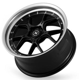MFLow Racing Wheels MFL1 Matt Black Machined Lip