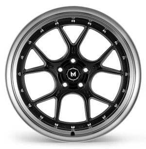 MFLow Racing Wheels MFL1 Matt Black Machined Lip