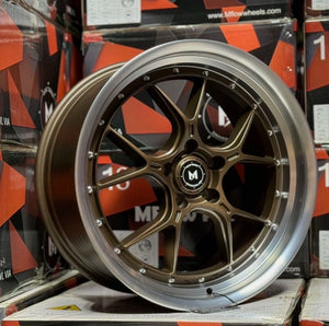 MFLow Racing Wheels MFL1 Matt Bronze Machined Lip