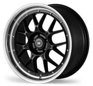 MFLow Racing Wheels MFL2 Matt Black Machined Lip