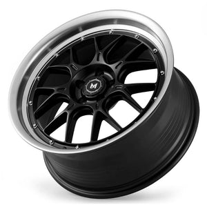 MFLow Racing Wheels MFL2 Matt Black Machined Lip