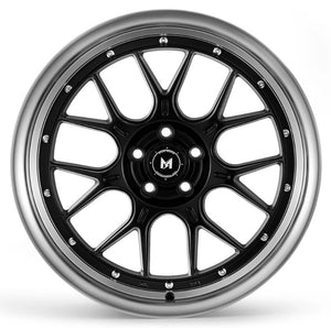 MFLow Racing Wheels MFL2 Matt Black Machined Lip