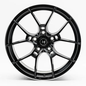 MFLow Racing Wheels MFR4 Matte Black Machined Tip