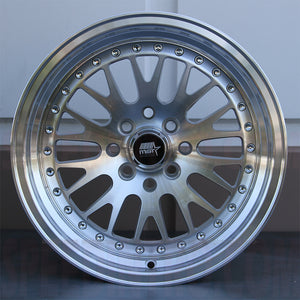 MST Wheels Mt10 Silver Machined Face