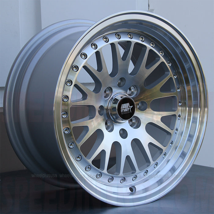 MST Wheels Mt10 Silver Machined Face