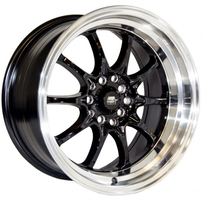 MST Wheels Mt11 Black Machine Lip