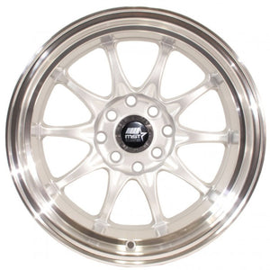 MST Wheels Mt11 Silver Machined Lip