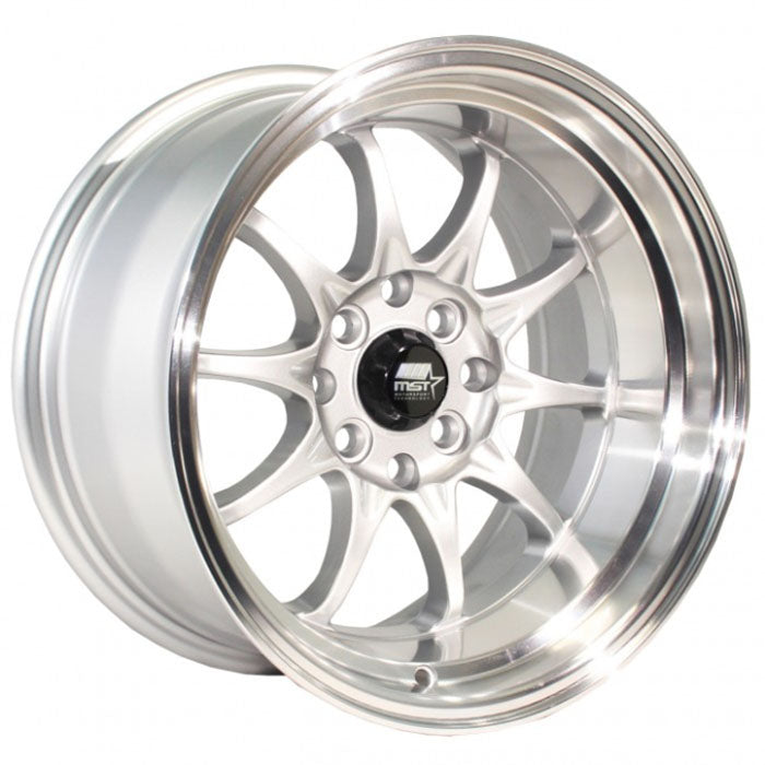 MST Wheels Mt11 Silver Machined Lip