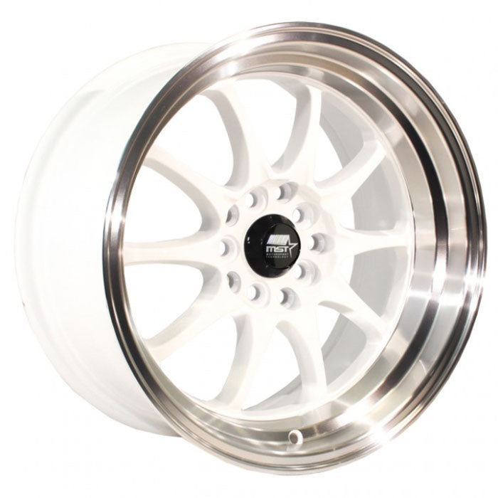 MST Wheels Mt11 White Machined Lip