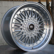 MST Wheels Mt13 Silver Machined Lip