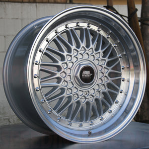 MST Wheels Mt13 Silver Machined Lip