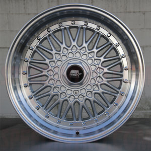MST Wheels Mt13 Silver Machined Lip