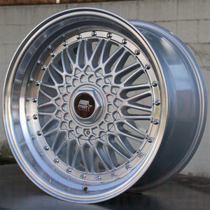 MST Wheels Mt13 Silver Machined Lip