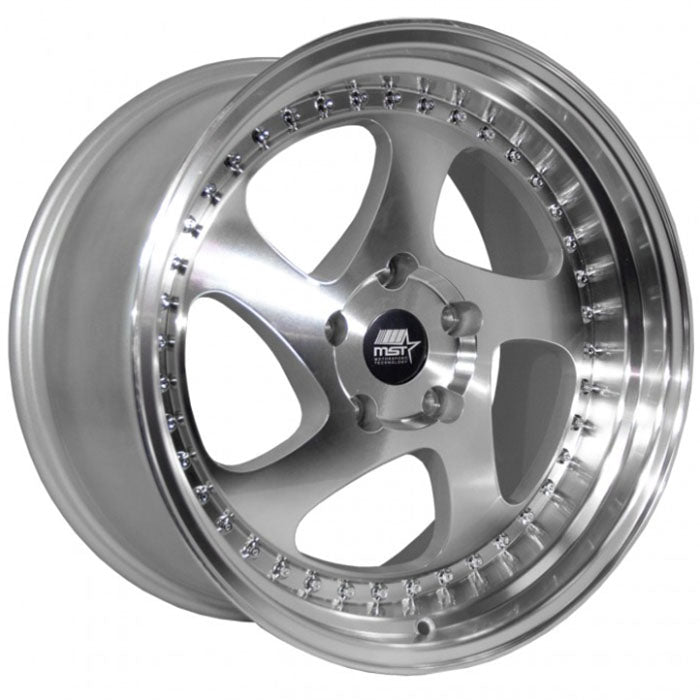 MST Wheels Mt15 Silver Machined Face