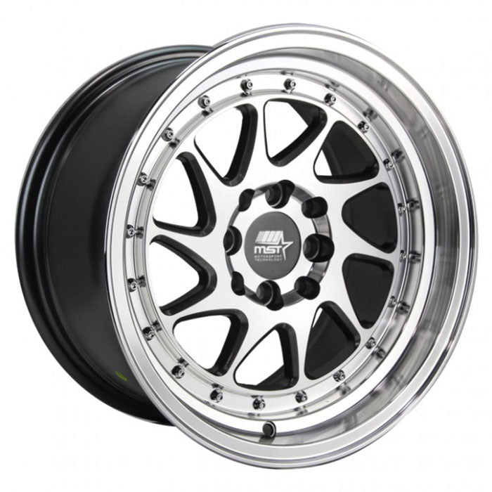 MST Wheels Mt28 Gunmetal Machined Face