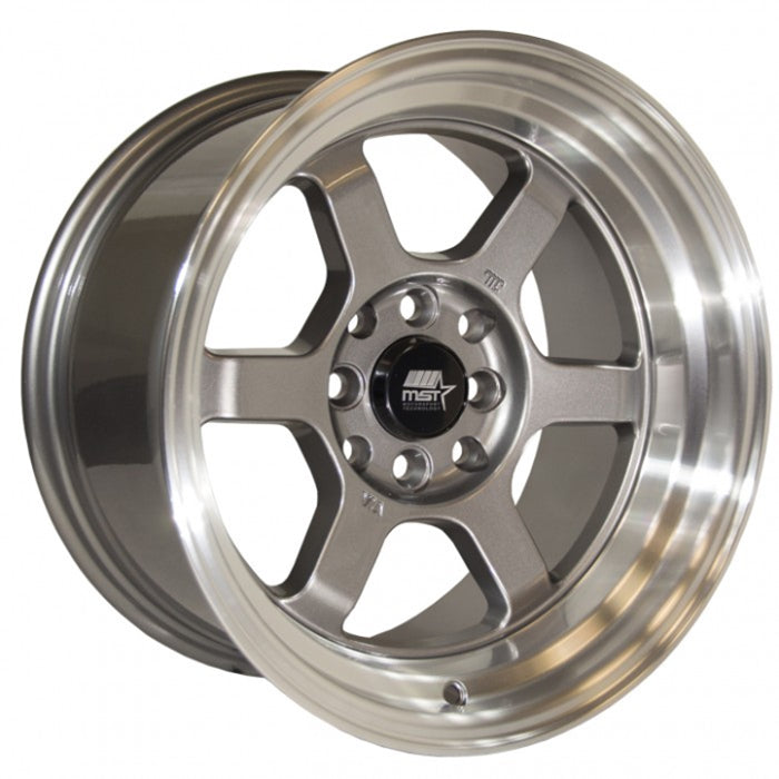 MST Wheels Time Attack Gunmetal Machined Lip
