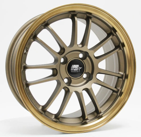 MST Wheels Mt45 Matte Bronze Bronze Machined Lip