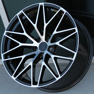 Porsche Wheels 1288 21x9.0/21x10 5x112 Black Machined Face fit Macan S GTS Turbo