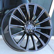 Mercedes Benz Wheels 1241 22x10 5x112 Gloss Black fit ML GL GLE GLS Class 320 350 450 500 550