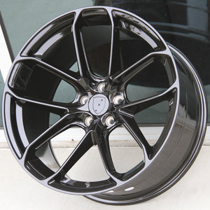 Porsche Wheels 2212 20x9/20x10 5x112 Gloss Black fit Macan S GTS Turbo