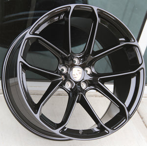 Porsche Wheels 2212 20x9/20x10 5x112 Gloss Black fit Macan S GTS Turbo