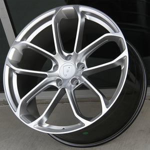 Porsche Wheels 2212 22x9.5/22x11 5x130 Hyper Silver fit Cayenne S GTS Turbo