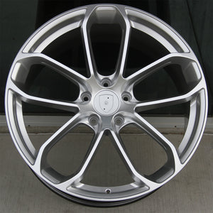 Porsche Wheels 2212 22x9.5/22x11 5x130 Hyper Silver fit Cayenne S GTS Turbo