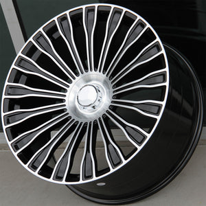 Mercedes Benz Wheels 9994 20x8.5/20x9.5 5x112 Black Machined fit E CL CLK SLK S SL Class 300 350 450 550