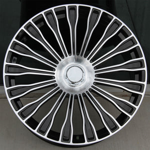 Mercedes Benz Wheels 9994 20x8.5/20x9.5 5x112 Black Machined fit E CL CLK SLK S SL Class 300 350 450 550