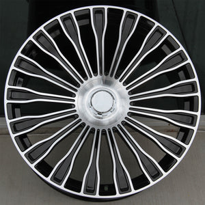 Mercedes Benz Wheels 9994 22x9/22x10 5x112 Black Machined fit S CL Class 350 400 450 500 550