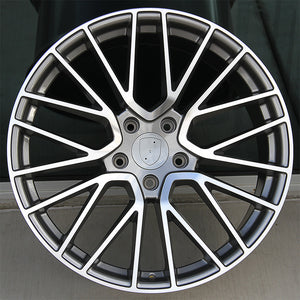 Porsche Wheels 5351 22x10/22x11 5x130 Gunmetal Machined Face fit Cayenne S GTS Turbo
