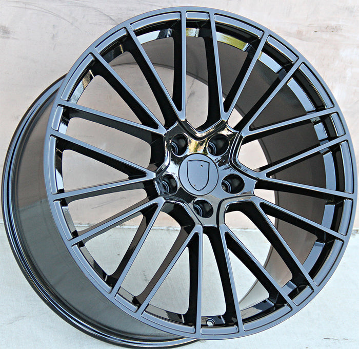 Porsche Wheels 5351 20x9/20x10.5 5x130 Gloss Black fit Cayenne GTS Turbo Panamera