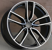Mercedes Benz Wheels 5461 22x9/22x10 5x112 Black Machined fit S CL Class 350 400 450 500 550 580