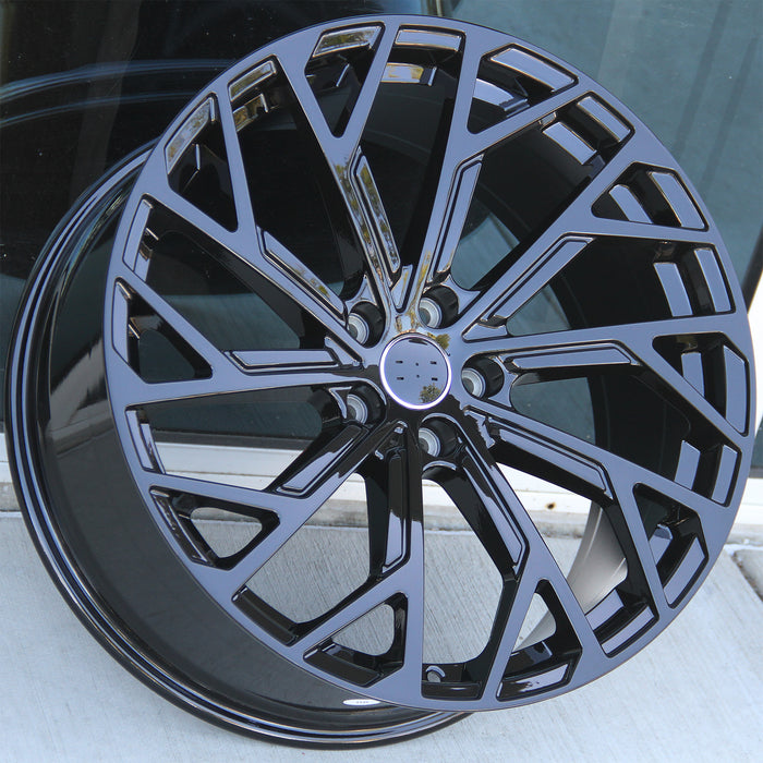 Audi Wheels 552 20x9 5x112 Gloss Black fit A4 S4 A5 S5 A6 S6 A7 A8 Q3 Q5 TT