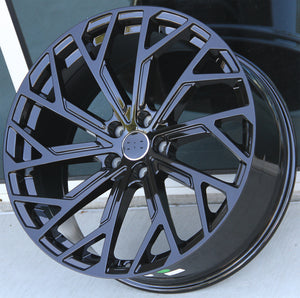 Audi Wheels 552 20x9 5x112 Gloss Black fit A4 S4 A5 S5 A6 S6 A7 A8 Q3 Q5 TT