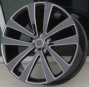 Land Rover Wheels 5597 22x9.5 5x120 Gloss Black Milled fit Range Rover Sport V 2023-Up