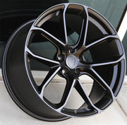 Porsche Wheels 2212 21x9.5/21x11 5x130 Matte Black fit Cayenne S GTS Turbo