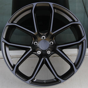 Porsche Wheels 2112 22x9.5/22x11 5x130 Matte Black fit Cayenne GTS Turbo