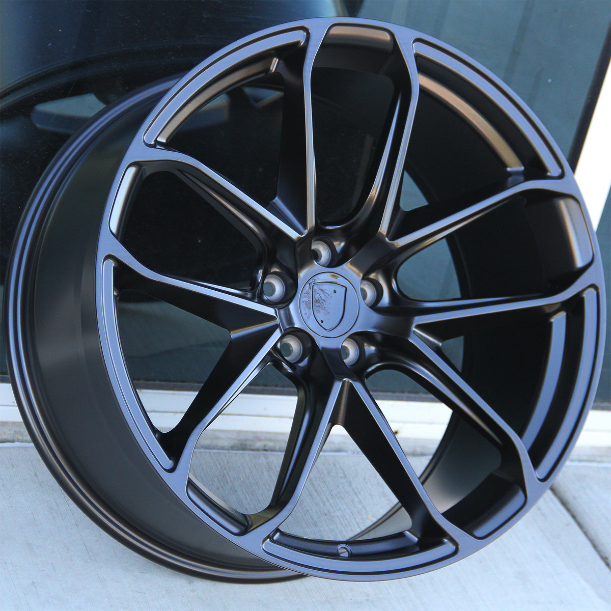 Porsche Wheels 2212 21x9.5/21x10 5x112 Matte Black fit Macan S GTS Tur ...