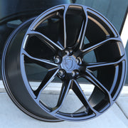 Porsche Wheels 2212 21x9.5/21x10 5x112 Matte Black fit Macan S GTS Turbo Flow Forged