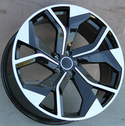 Audi Wheels 5673 23x10 5x112 Black Machined fit Q7 Q8 SQ7 SQ8 RSQ8